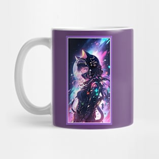 Anime Cute Cat Girl | Sci-Fi Manga Girl Anime Art Mug